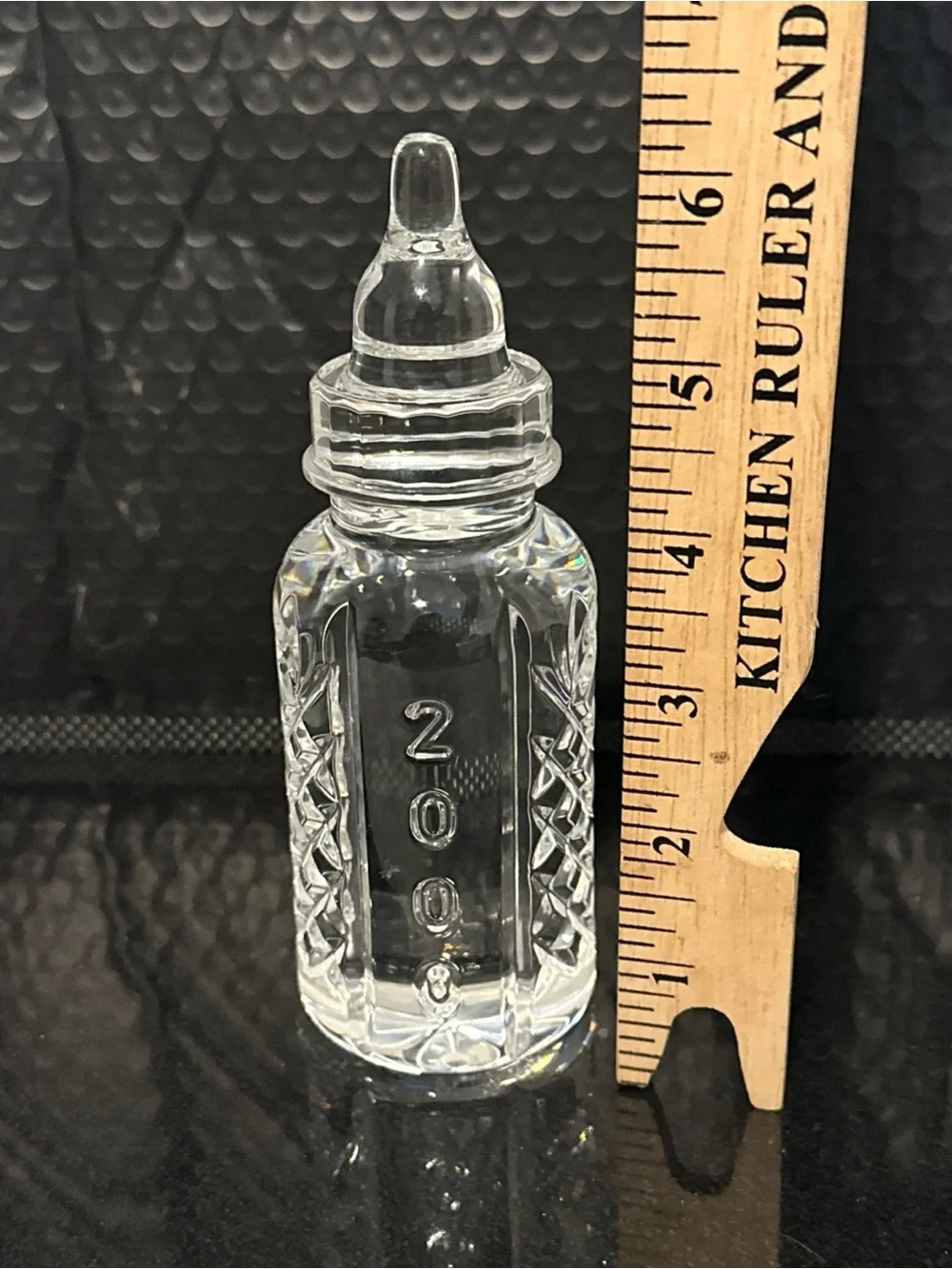 Waterford Millenium year 2000 crystal baby bottle new with sticker on